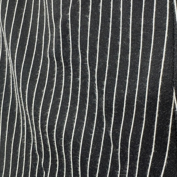 Diane Von Furstenberg Black White Pinstriped Work Office Trouser Pants Size 6 - Picture 8 of 15